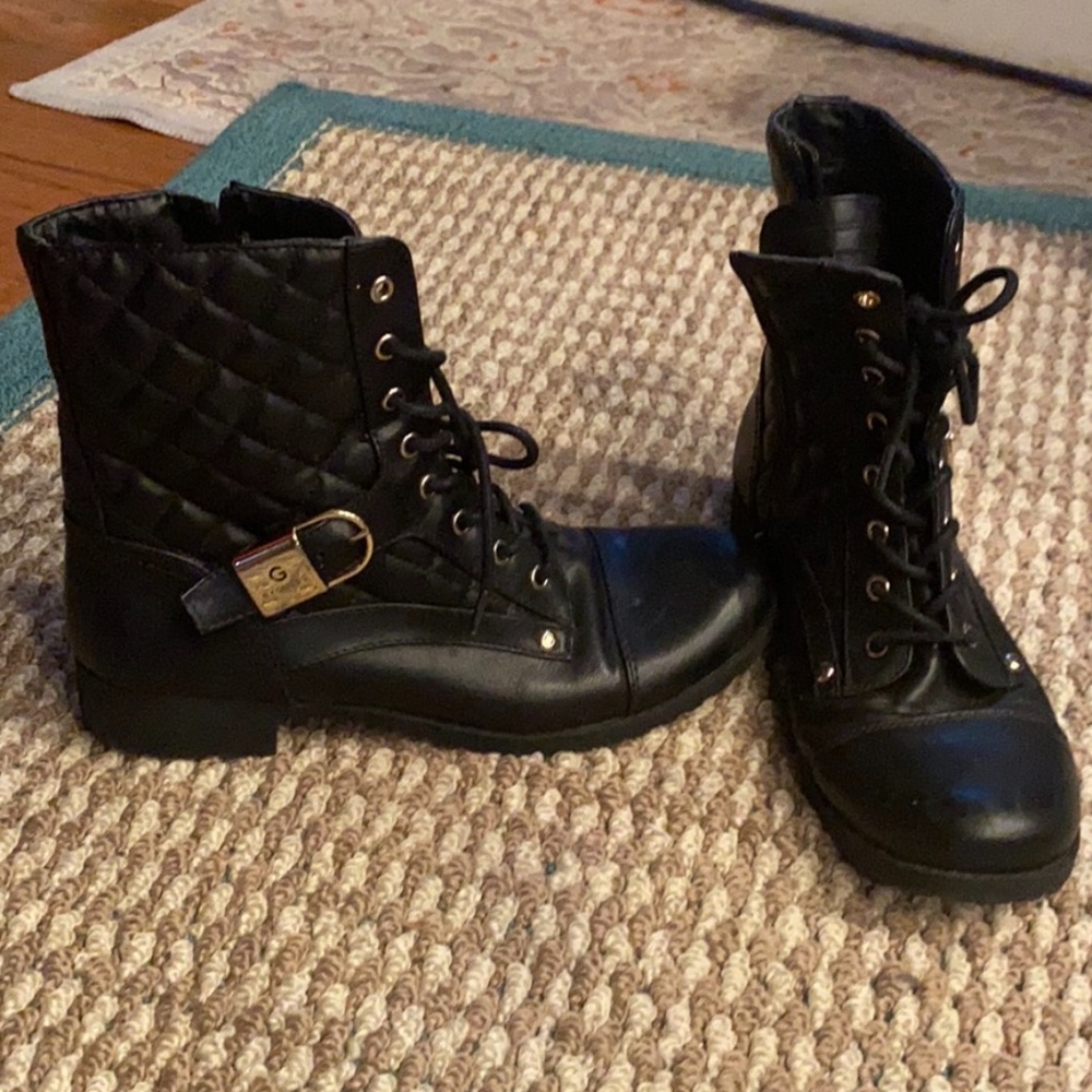 Guess lace up boots
